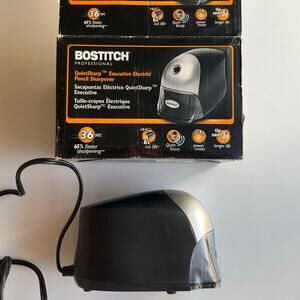 Bostitch Office QuietSharp Executive Heavy Duty Electric Pencil Sharpener,black